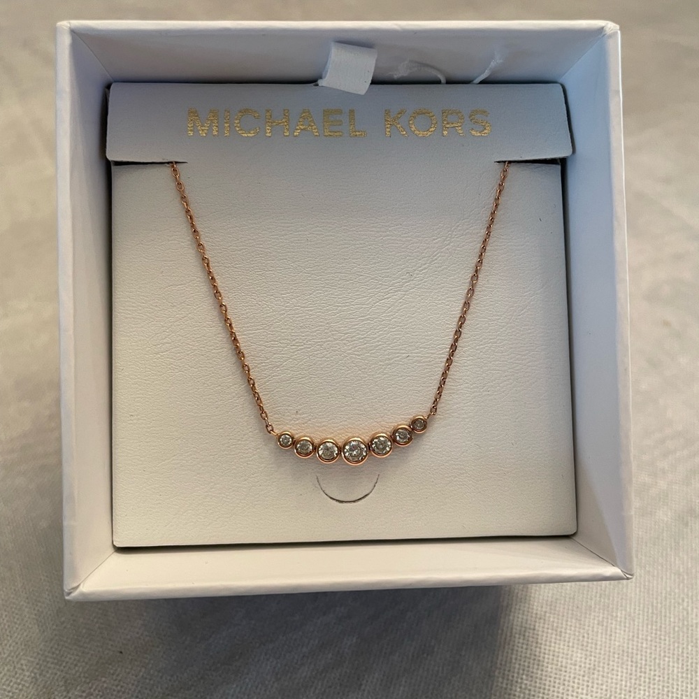 Michael Kors Rose Gold Necklace